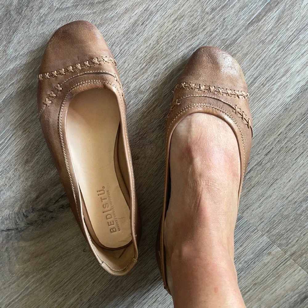 NEW Bed|Stu Leather Slides/Flats Size 7.5 - Picture 2 of 13